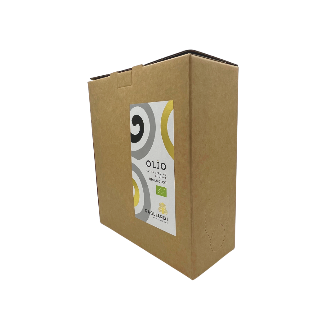Olio NOVELLO 2O25/26 extravergine di oliva Bio 5L in Bag in Box (PRE-ORDINE)